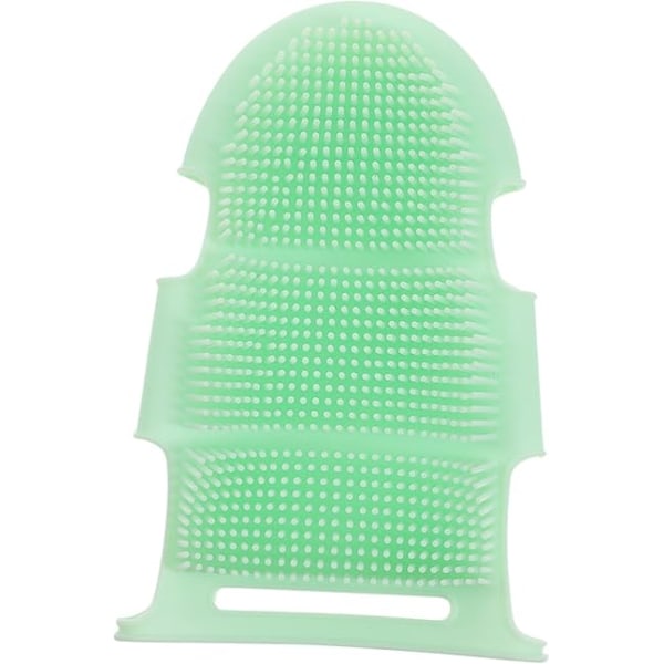 2 st silikonbadborste Exfolierande kroppsborste Ansiktsmassageapparat Baby Spa-borste Badsvampar för kroppstvätt Svampmassageapparat