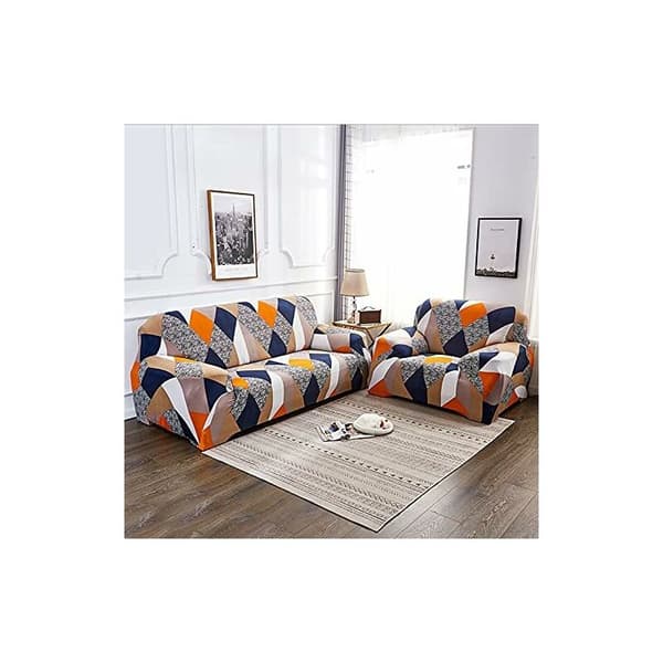 3-sits stretchsoffaöverdrag, sofföverdrag med armstöd (3-sits)