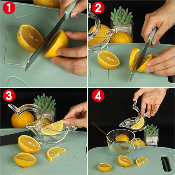 4 stk. citronpresser, manuel juicer, frugtpresser, robust og holdbar