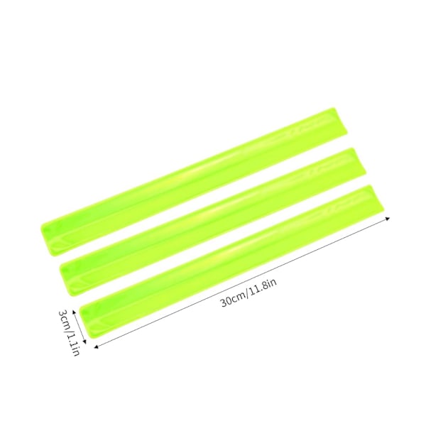20 stk 30 cm Refleksbånd Høy Sikkerhet Refleksbånd Ankel Håndleddsbånd Refleks Snap On Armbånd for Barn Voksne Sykling Løping Jogging