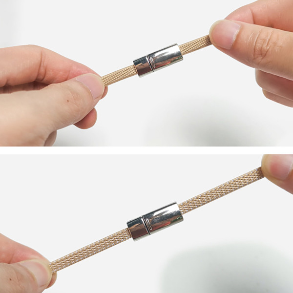 Icke-slipsko spänne Kreativt metallmagnet spänne Gratis skosnöre 2PCS