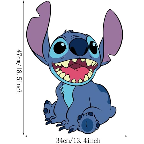 Stitch Wall Decals Sticker,Children Cartoon Bedroom Background Wa