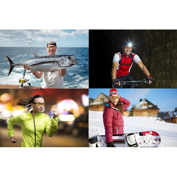 2 pakker, nattkjøringsbriller, nattsynbriller, antirefleksbriller