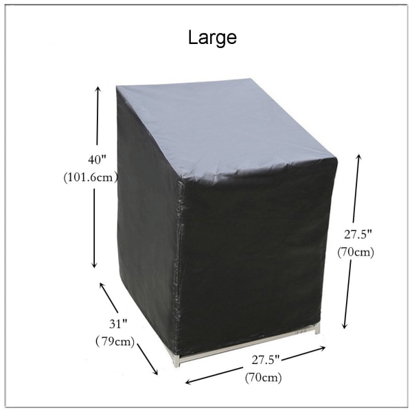 Stolebetræk  Vandtæt, falme UV-bestandig terrasse loungestolbetræk, beskyttende betræk, overdimensioneret fletstolbetræk, (27,6\"Wx31,1\"Lx27,6\"H)