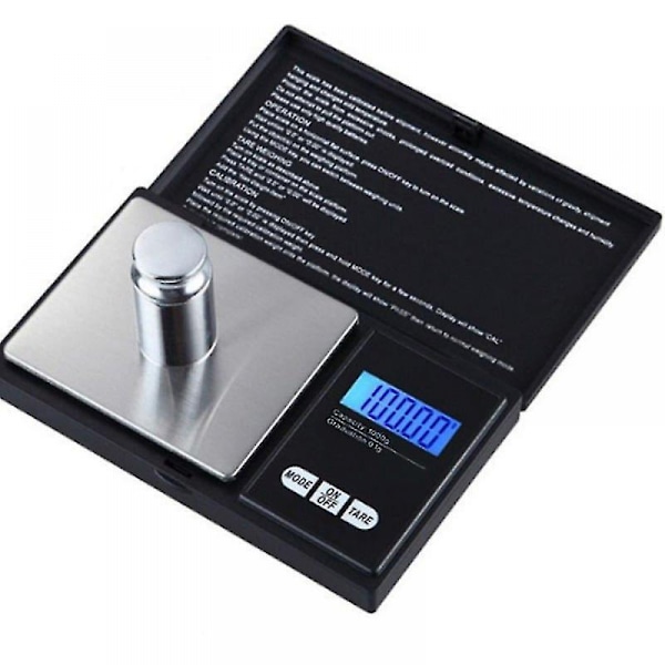 Mini Smykkeskala Elektronisk Vektskala 1000g X 0.01g Balanseskala Lomme