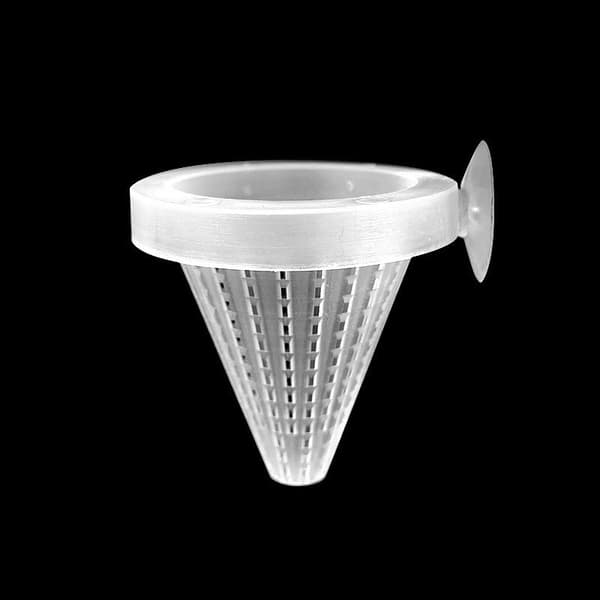 Akvarie 4-vejs kegle orm feeder 3 stk klar 7*6,7 cm