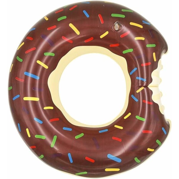 Chokolade Donut Pool Floats Sommer Svømme Ringe Oppustelige Rør til Voksne (90cm/35.5inch)