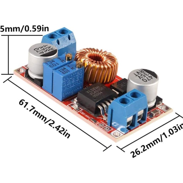 5A konstantströms LED-drivmodul batteriladdningsspänning DC-DC 5-32V