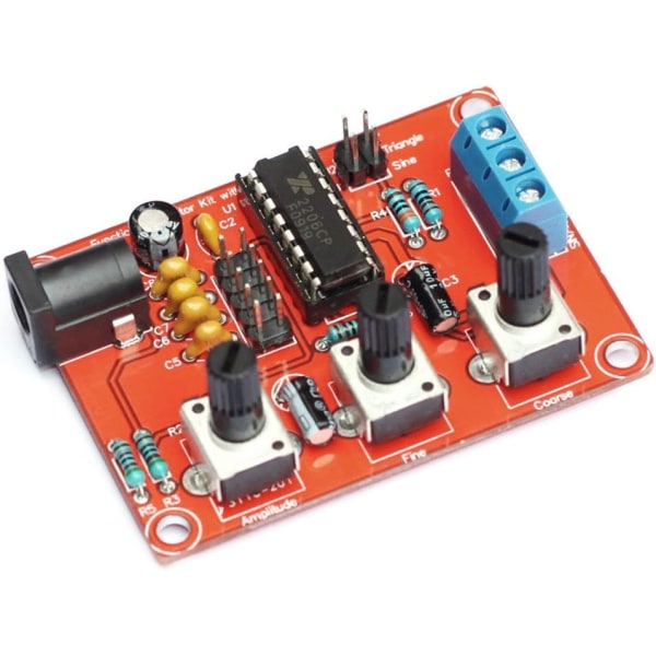 XR2206 Högprecisions funktionssignalgenerator DIY-kit sinus/triangel/kvadrat