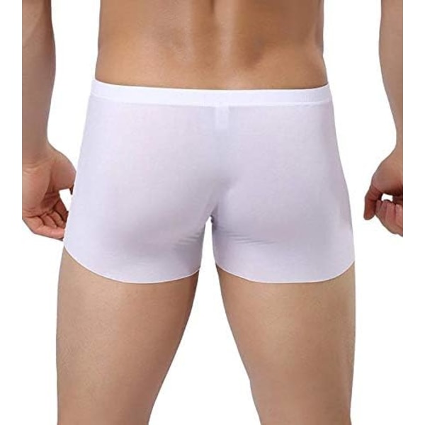 Digital baby Mænds Traceless Undertøj Ice Silk Boxer Brief Sexy See-Throug