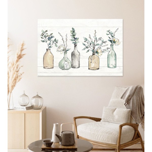 Väggdekor Konst Modern Galleri Tryck Vas Greenery Tema Bild Konstverk Hängbar Kök Sovrum Dekor Mått 30 x 40 cm
