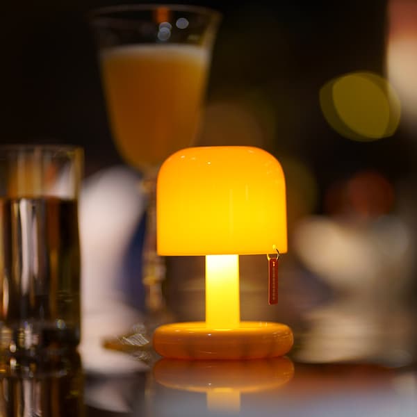 Mini LED-skrivebordslampe, bærbar, oppladbar nattlys med timer C