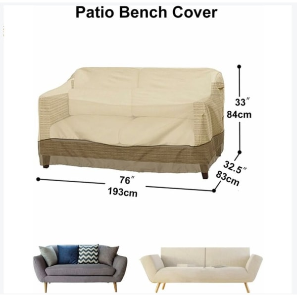 Bench Cover, Garden Bench Cover Waterproof Oxford Fabric, Outdoor Bench Cov