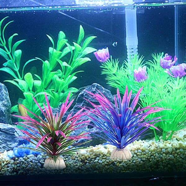 Simulerte planter Kunstige plast Kunstige akvarieplanter for akvarium