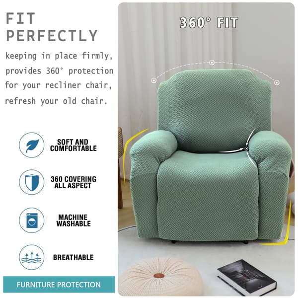 Tjock soffa stolsskydd förtjockad hög elastisk stickad T-formad lounge stolsskydd