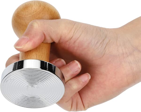 58mm Professionel kaffepulverhammer, rustfrit stål  Design til kontor
