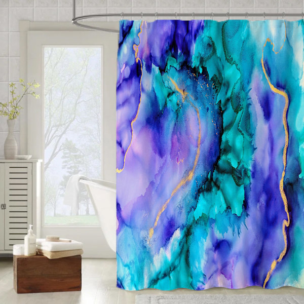Färgglad tryckt duschdraperi, 100cm*180cm