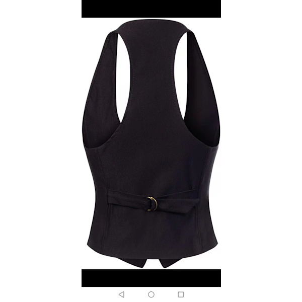 Elegant og alsidig racerback-vest til kvinder - Tuxedo-jakkesæt - L