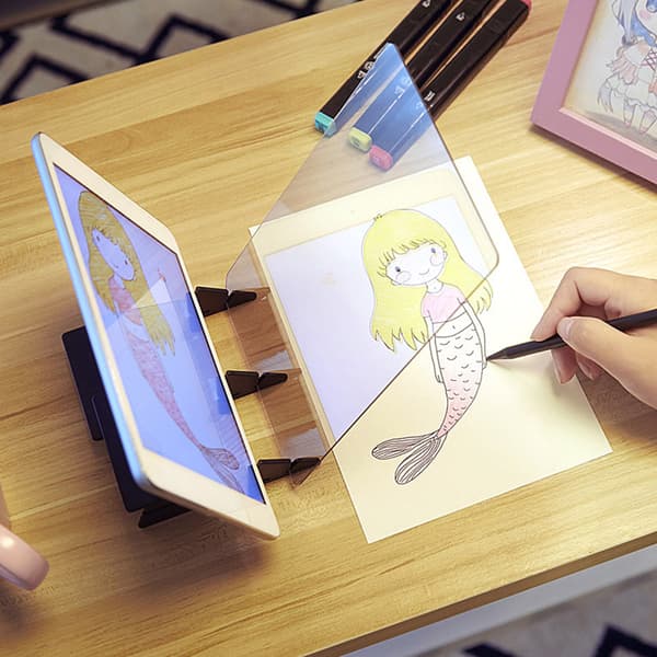 Sketch Wizard Tracing Ritbräda Optisk Ritprojektor Måla Svart
