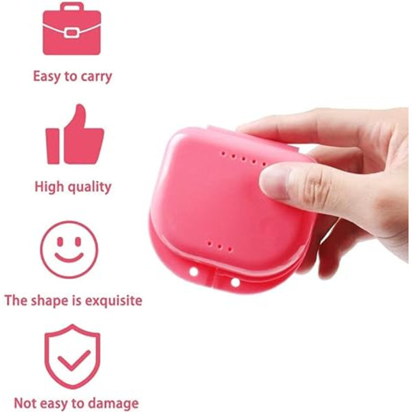 Retainer Case Denture Storage Box Case Oral Protective Case med lufthål 3