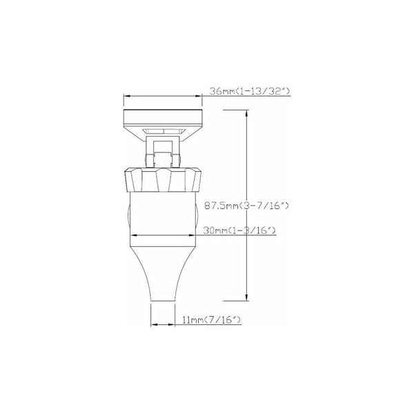 Beverage Dispenser Ølkran Beverage Dispenser i rustfritt stål, 16mm