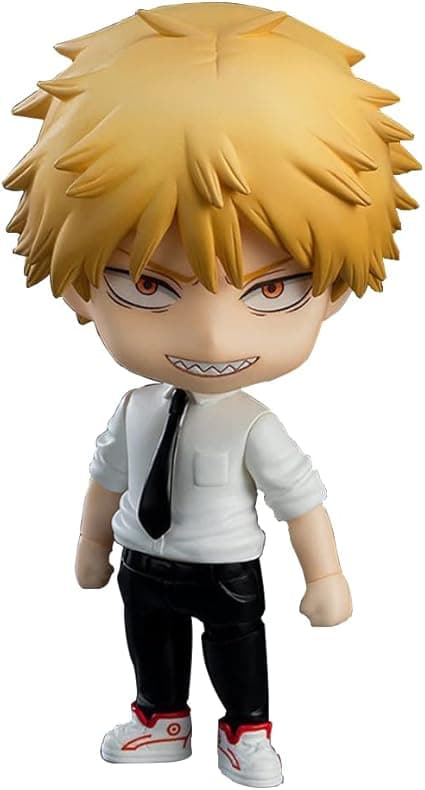 Chainsaw Man Figurine Denji Power Q Version Actionfigur Interchangeable Face Figurine 10cm