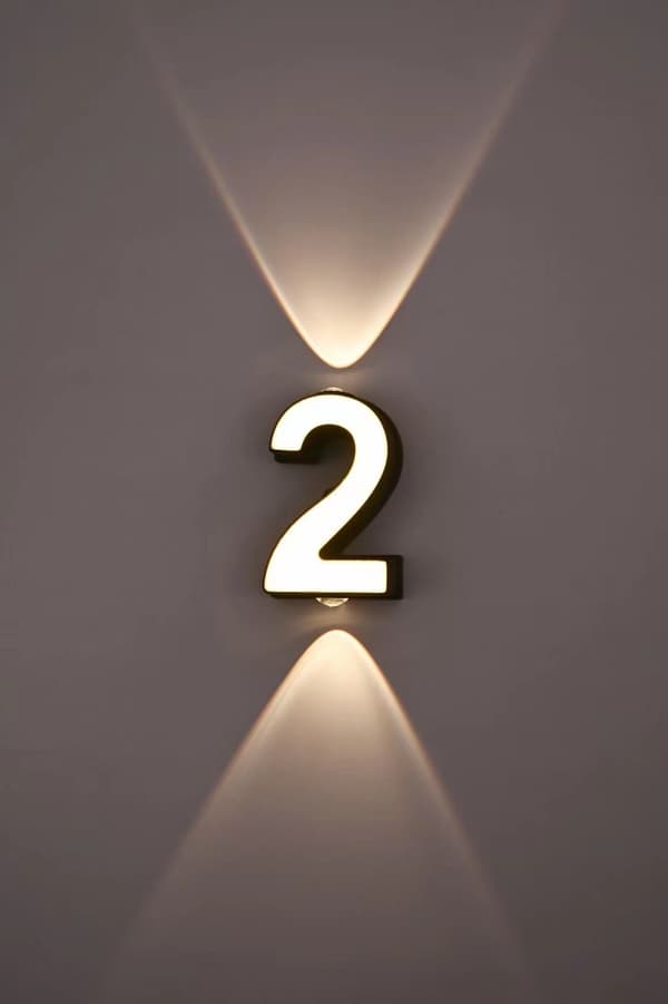 LED husnummer, LED gadenummer Moderne husnummer Hotel nummer