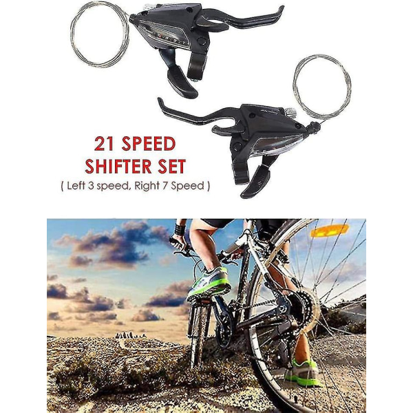 Cykel Speed ​​Shifter håndtag Combo 21 Speed ​​Cykel Gear Shifters Cykelbremse