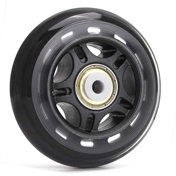 2 stk. 76mm,  Inline Skate Wheels Indendørs/Udendørs Rulleskøjter Hjul, Rolle