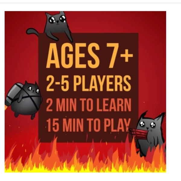 Exploding Kittens - Korttipeli | Perheille sopiva juhlapeli | Russ