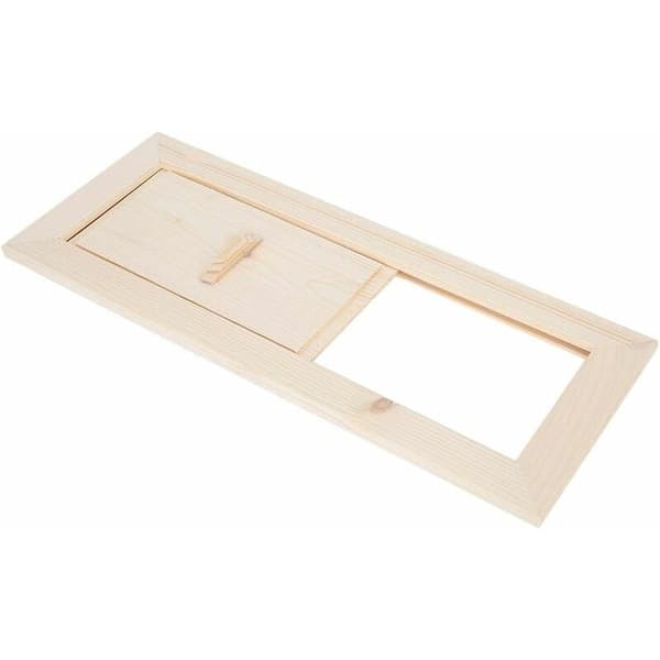 Luftventil, Saunarom Saunarom Luftventil Panel Luftventil Gitter Sauna Utstyr Tilbehør Ventilasjon Utskiftningstilbehør 34X13.5cm——