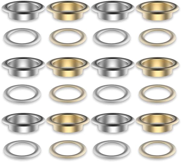 Grommet-kit 100 set Grommets Öglor Kit för läder, canvas, tält, markis