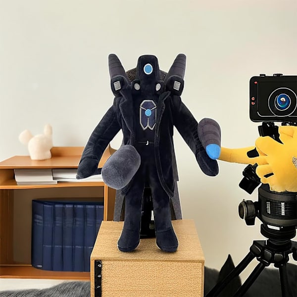 Skibidi Toilet Toy Plush, Cameraman Plush, Speakerman Plush. Sjov og