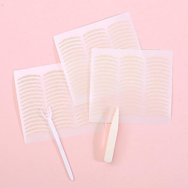 Dobbelt øjenlåg klistermærker tape makeup kit 600 stk. Naturlig usynlig perfekt til monolider