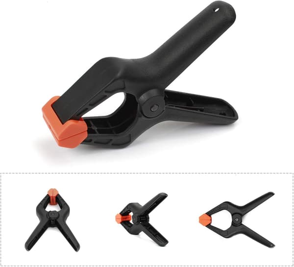 Plastfjäderklämma Set, 8 st, 115mm