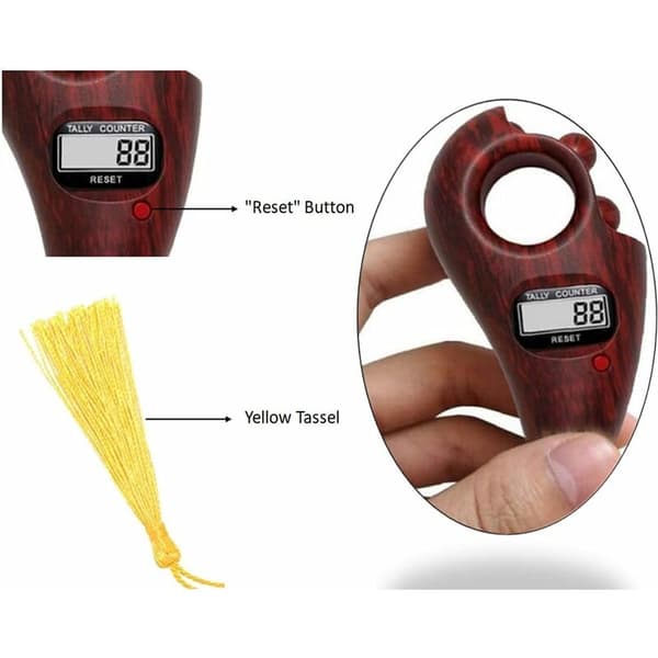 2 stk. digital perleteller, digital fingerteller, Buddha perleteller, for