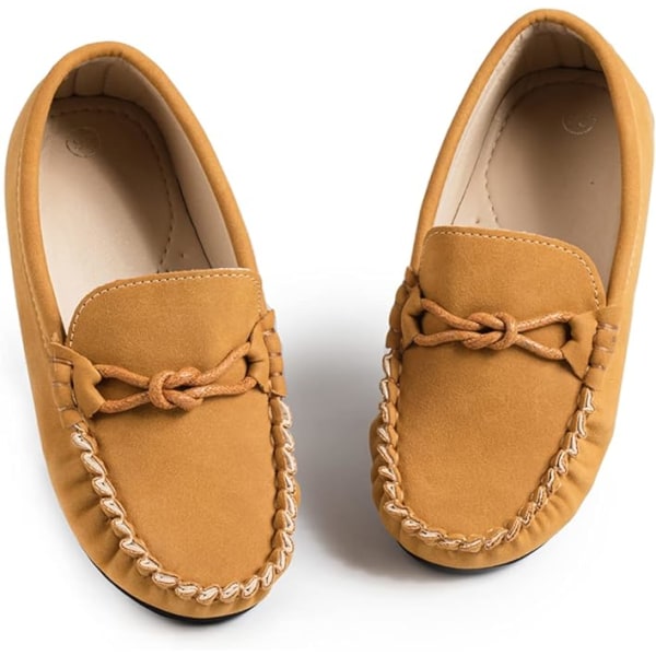 Pojkar Flickor Loafers Mjuka Slip On Liten Barn Oxford Klänning Flats Casual Båt S