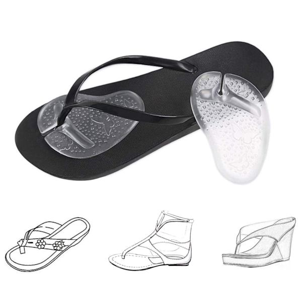 Förfots metatarsal dynor för tofflor, flip-flops, sandaler, klackar, herrskor