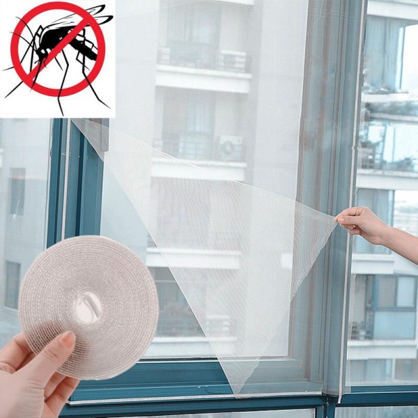 1 stk Hvid Home Window Screen Mesh Net anti-insekt Fly Bug Mosquito Moth Doo
