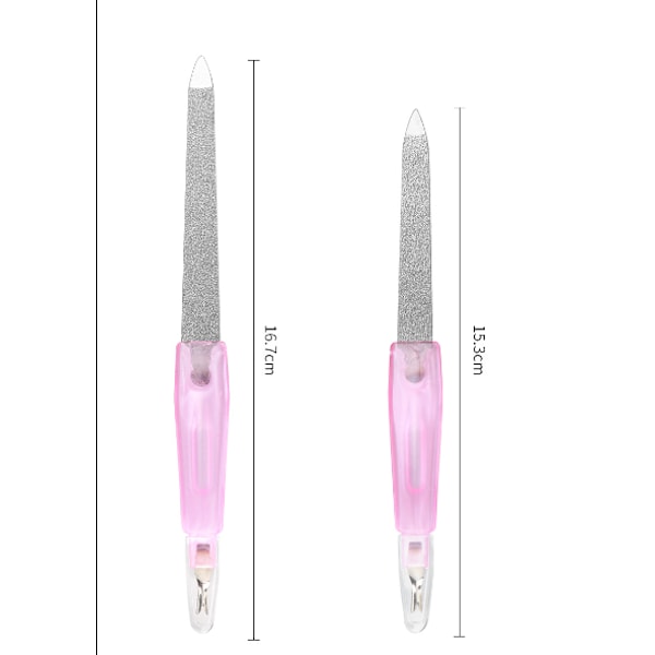 Nagelfilar, 2 st nagelfil, dubbelsidiga nagelfilar, professionella naglar