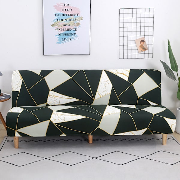 Stretch Sofa Cover, Elastisk Armløs Sofa Cover, Universal Sofa Bed Cover, Sofa Protector (190-210cm)