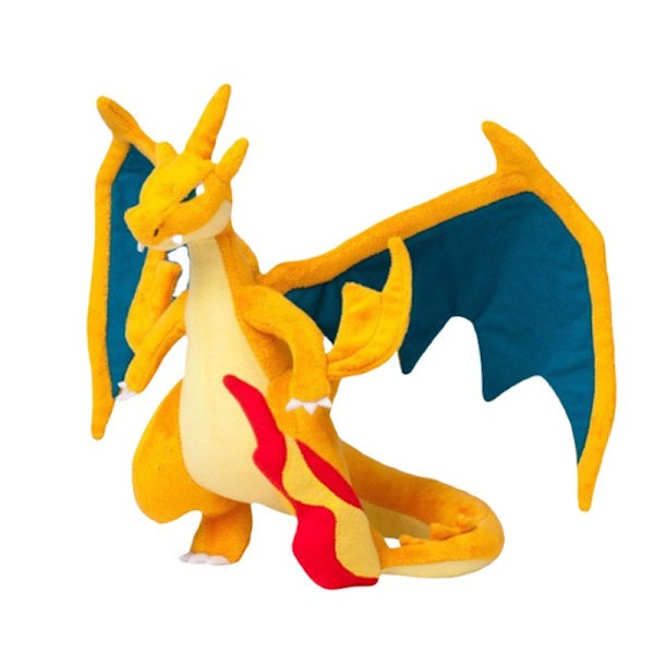 Charizard plysj utstoppet dyr leketøy - Stor 28 cm - Alder 2+ gul