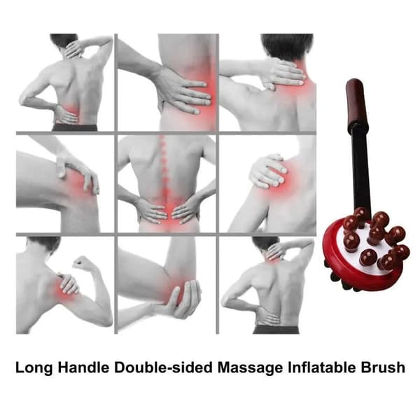 2 stk. Træmassagehammer Ryg Hoved Knock Massager Stick