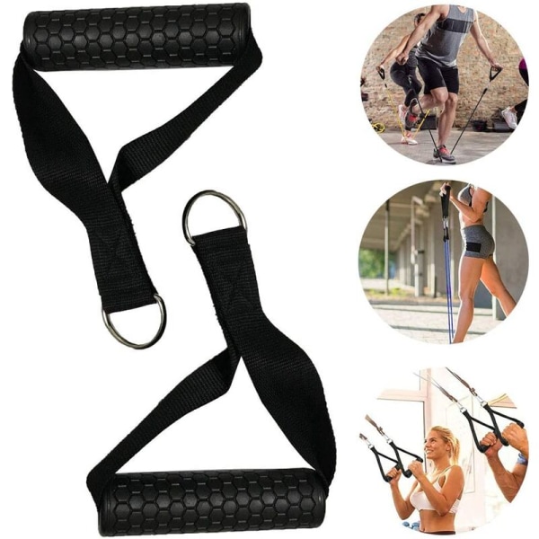 2 st Hex Gummigrepp Kabelmaskin Fäste Motståndsband Grepp Hemma Gym