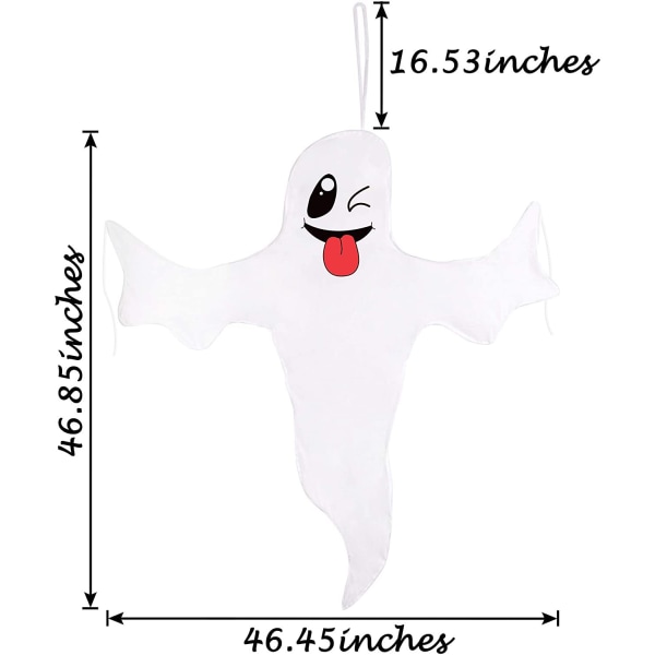 Halloween Spöke Hängande Dekoration Utomhus Dekor - Vänlig Spöklik Fest Su