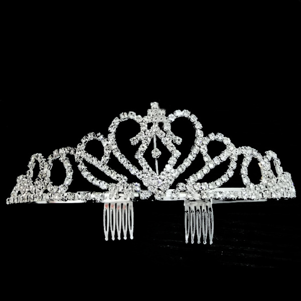 Krystalkroner og tiaraer, 2 pak tiara krone elegante piger princ