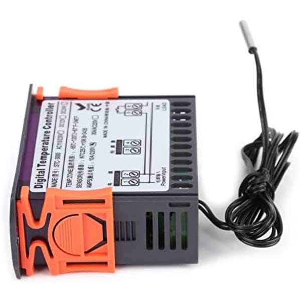 AC110V-220V Mini termostat digital touch temperaturregulator med sensor