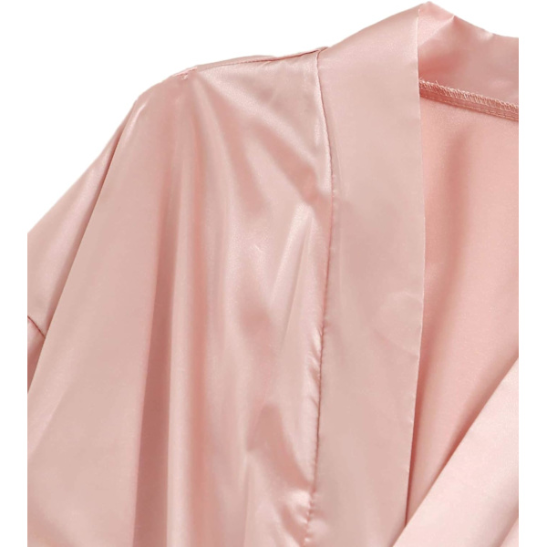 Dam satin pyjamas set med 4 blommiga spets sling underkläder pyjamas med morgonrockar