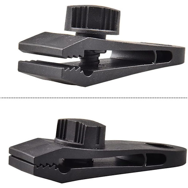 Presenningklemmer, teltklemme, kraftig fingerskrue, presenningklemmer låsegreb teltklemmer til presenninger, understøtning, bådpresenninger og swimmingpoolpresenning (12 stk.)