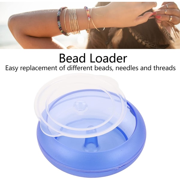 Bead Spinner Bowl, Bead Loader Bowl DIY Beading, Slitesterk plast Clamshell De